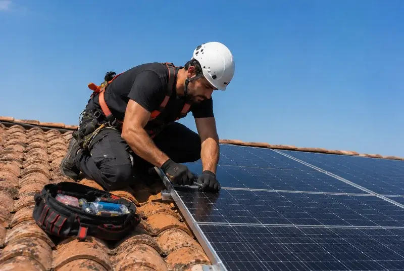 Maintenance et monitoring de panneaux solaires au Péage-de-Roussillon
